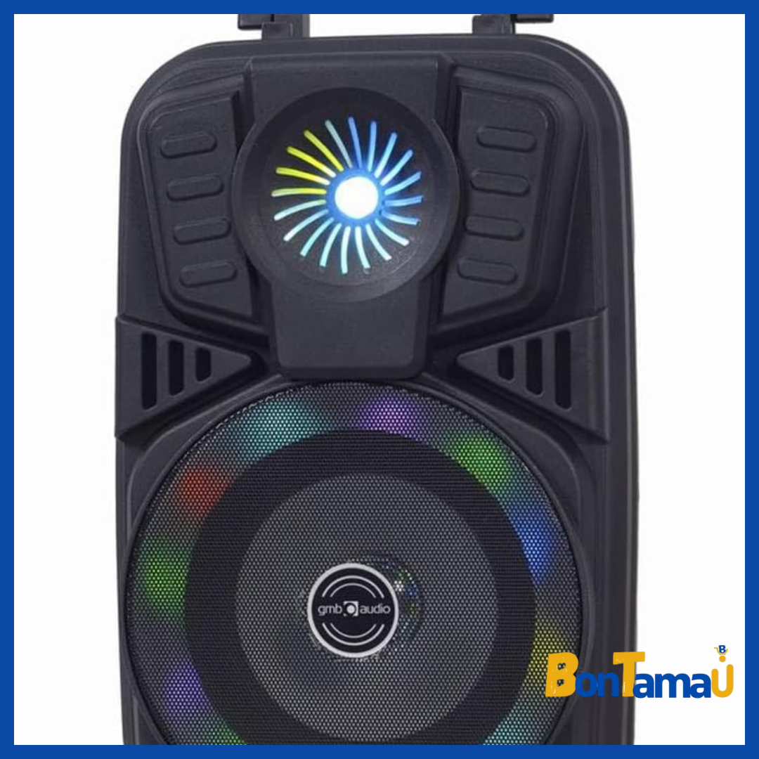مكبر الصوت المحمول Gembird SPK-BT-LED-01 – تجربة صوتية مبهجة مع إضاءة LED متعددة الألوان